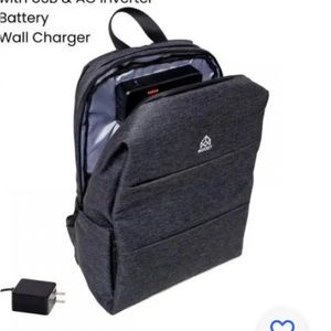 Boost laptop backpack with charging ports